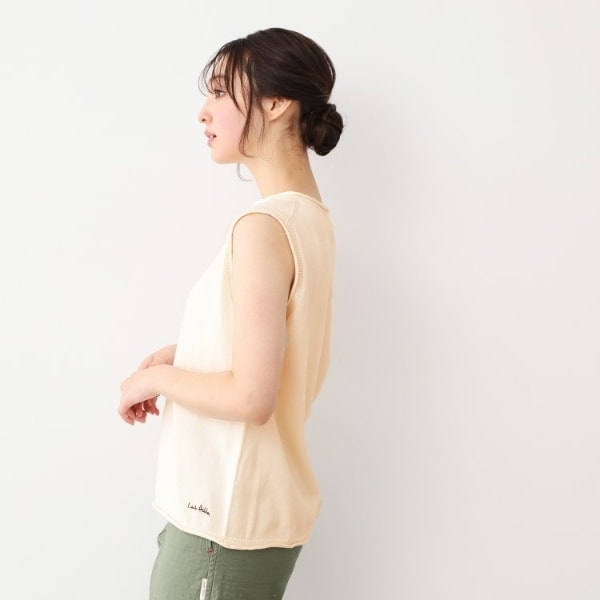ローラ アシュレイ（LAURA ASHLEY）/【カラー追加！日本製／ワンマイルウエア】コツトン コンパクトヤーン ベスト_6
