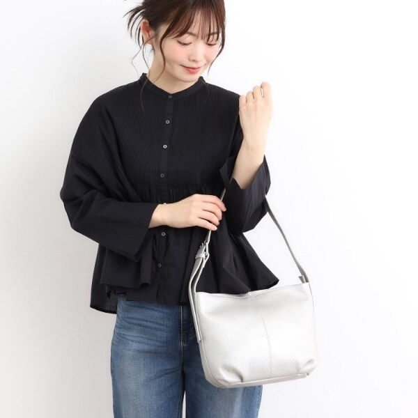 ローラ アシュレイ（LAURA ASHLEY）/【牛皮なめし革／肩先長さ調節する可】ワンハンドルバッグ