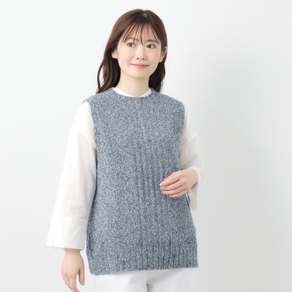 ローラ アシュレイ（LAURA ASHLEY）/【限定店舗展開日本製ワンマイルウエア】シルクネップベスト_2