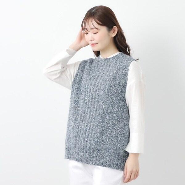 ローラ アシュレイ（LAURA ASHLEY）/【限定店舗展開日本製ワンマイルウエア】シルクネップベスト_11
