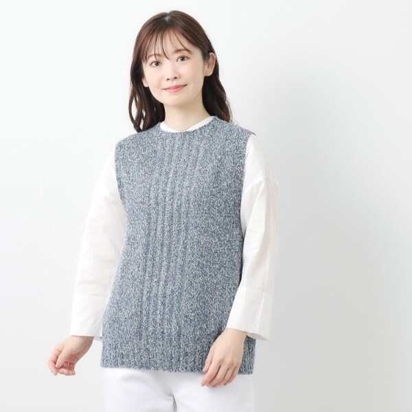 ローラ アシュレイ（LAURA ASHLEY）/【限定店舗展開日本製ワンマイルウエア】シルクネップベスト_12