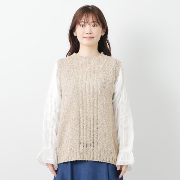 ローラ アシュレイ（LAURA ASHLEY）/【限定店舗展開日本製ワンマイルウエア】シルクネップベスト_15