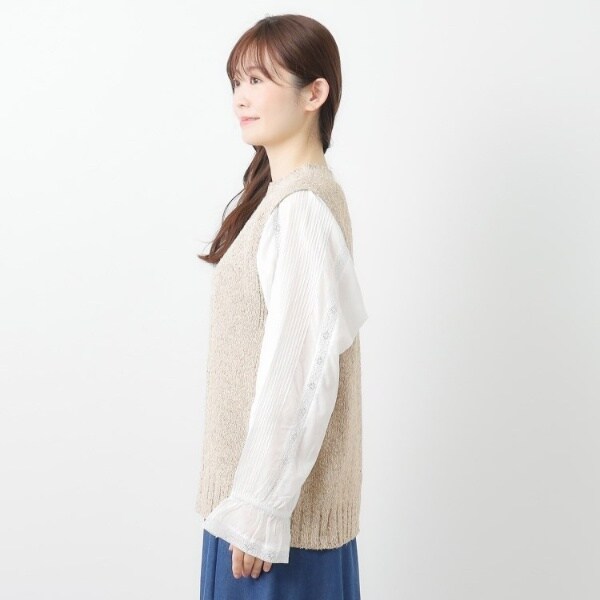 ローラ アシュレイ（LAURA ASHLEY）/【限定店舗展開日本製ワンマイルウエア】シルクネップベスト_16