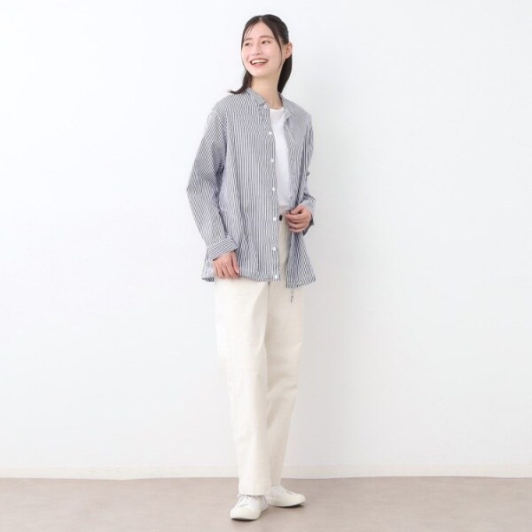 ローラ アシュレイ（LAURA ASHLEY）/【日本製ワンマイルウエア】100番双糸使用 コットンオーバーシャツ_7