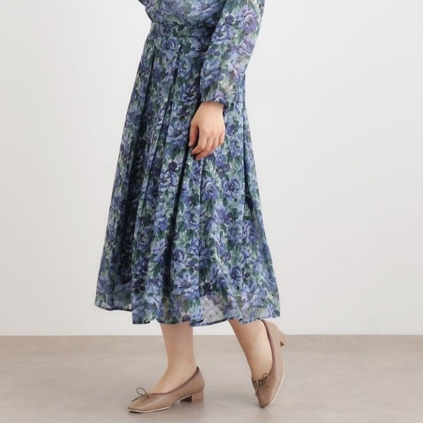 ローラ アシュレイ（LAURA ASHLEY）/【洗える／同柄アイテムあり】ケラウェイ柄 ドビースカート