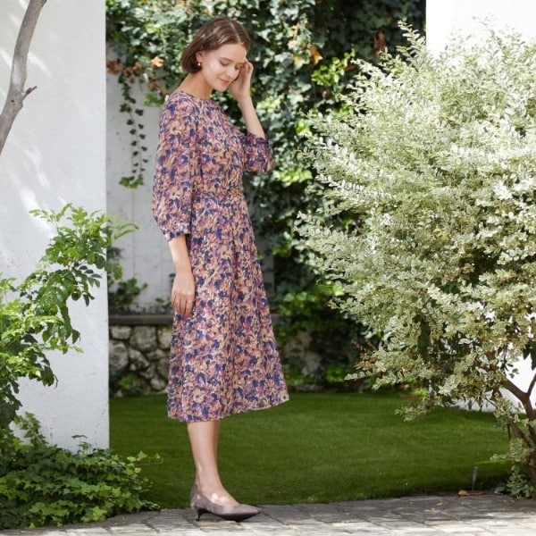 ローラ アシュレイ（LAURA ASHLEY）/【WEB限定カラーあり／洗える／同柄アイテムあり】ケラウェイ柄 ドビーワンピース