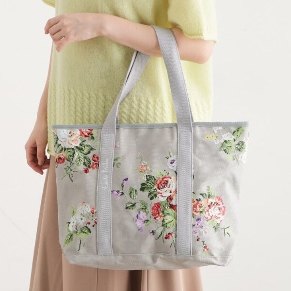 ローラ アシュレイ（LAURA ASHLEY）/ローズモア柄 トートバッグ Mの