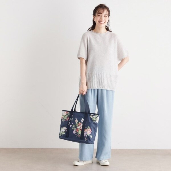 ローラ アシュレイ（LAURA ASHLEY）/ローズモア柄 トートバッグ Mの
