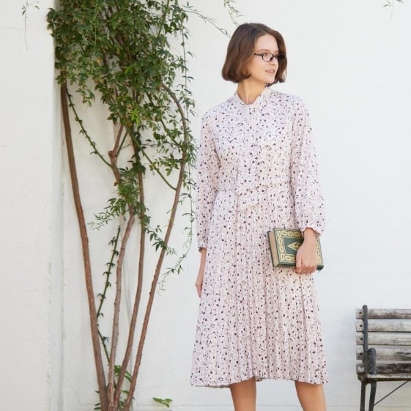 ローラ アシュレイ（LAURA ASHLEY）/【洗える／同柄アイテムあり】トゥワイダル チューリップス柄 ワンピース