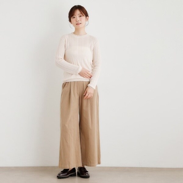ローラ アシュレイ（LAURA ASHLEY）/【シーウール】透かし編み プルオーバーニット_6