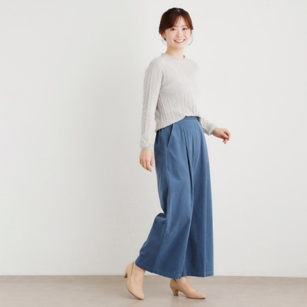 ローラ アシュレイ（LAURA ASHLEY）/【シーウール】透かし編み プルオーバーニット_9