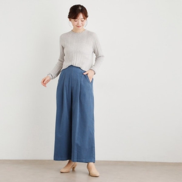 ローラ アシュレイ（LAURA ASHLEY）/【シーウール】透かし編み プルオーバーニット_10