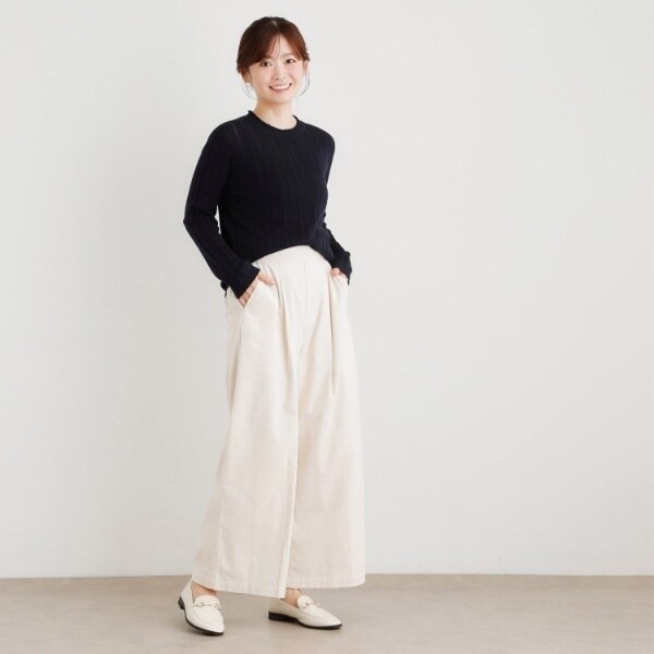 ローラ アシュレイ（LAURA ASHLEY）/【シーウール】透かし編み プルオーバーニット_17