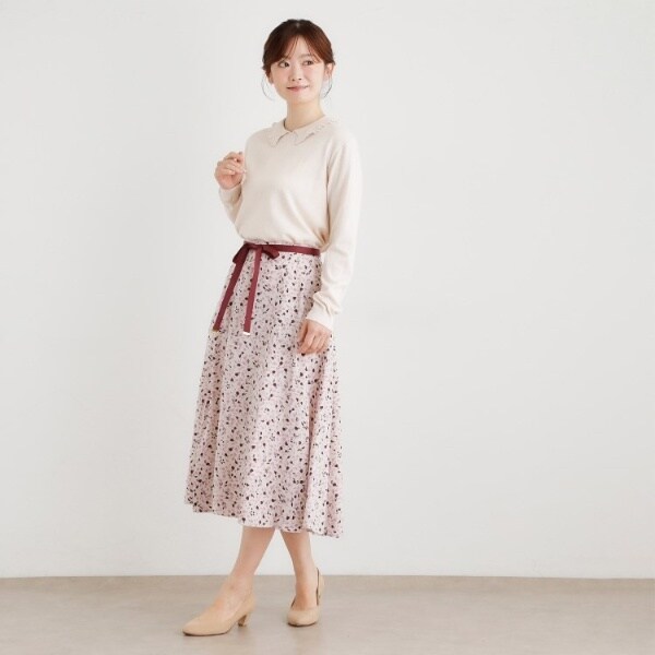ローラ アシュレイ（LAURA ASHLEY）/【シーウール】フリルカラーニットプルオーバー_5