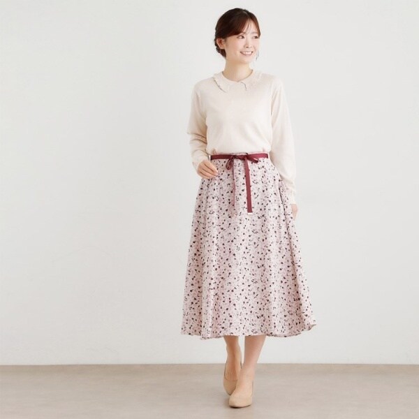 ローラ アシュレイ（LAURA ASHLEY）/【シーウール】フリルカラーニットプルオーバー_6