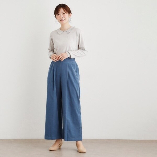 ローラ アシュレイ（LAURA ASHLEY）/【シーウール】フリルカラーニットプルオーバー_10
