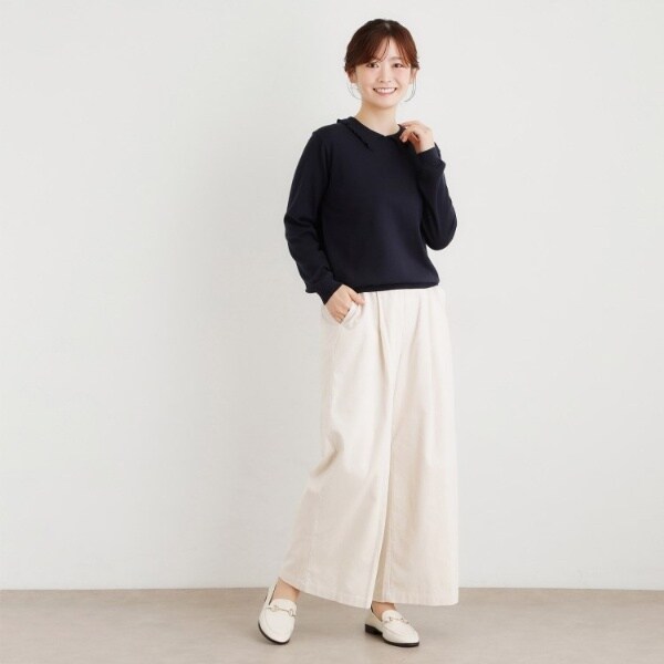 ローラ アシュレイ（LAURA ASHLEY）/【シーウール】フリルカラーニットプルオーバー_17