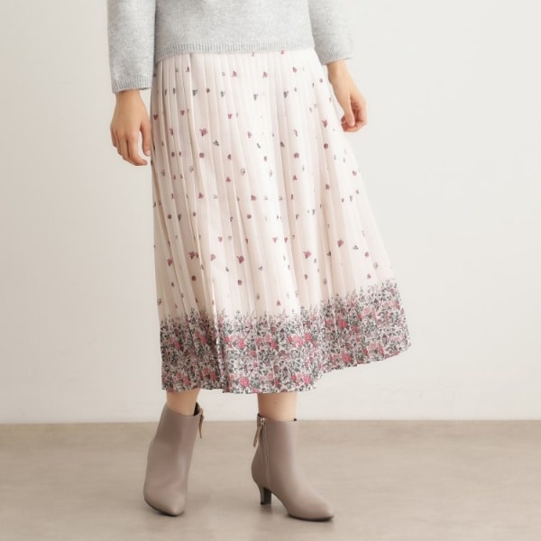 ローラ アシュレイ（LAURA ASHLEY）/【洗える／同柄アイテムあり】ライリー バタフライズ柄 プリーツスカート