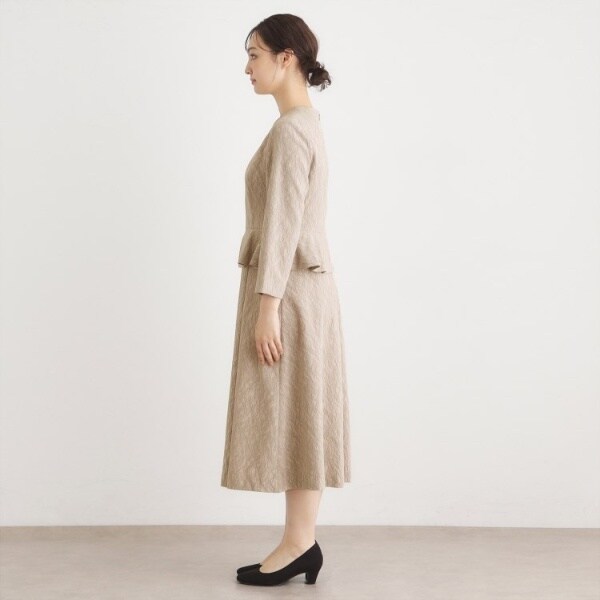 ローラ アシュレイ（LAURA ASHLEY）/【セレモニーおすすめ！】ペプラム風ジャカードワンピース_11