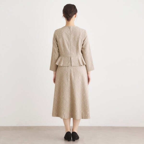 ローラ アシュレイ（LAURA ASHLEY）/【セレモニーおすすめ！】ペプラム風ジャカードワンピース_12