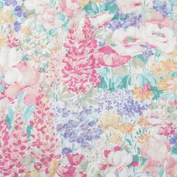 ローラ アシュレイ（LAURA ASHLEY）/エヴァリンガムメドウ柄 水洗いキルトマルチカバー 250×200cm_4