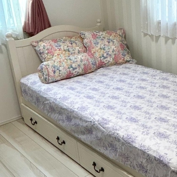 ローラ アシュレイ（LAURA ASHLEY）/【シングル】サーストンブルーム柄 フィットシーツ