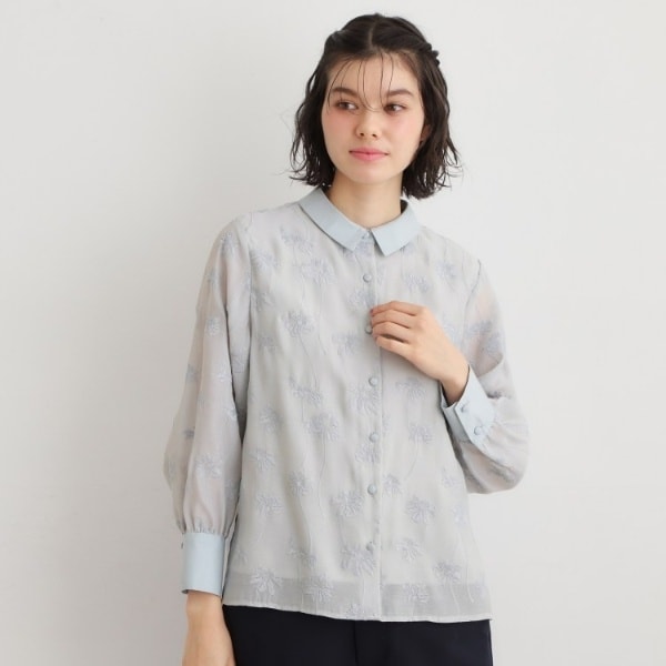 ローラ アシュレイ（LAURA ASHLEY）/【セットアップ可】ランズウィック柄刺繍ブラウス