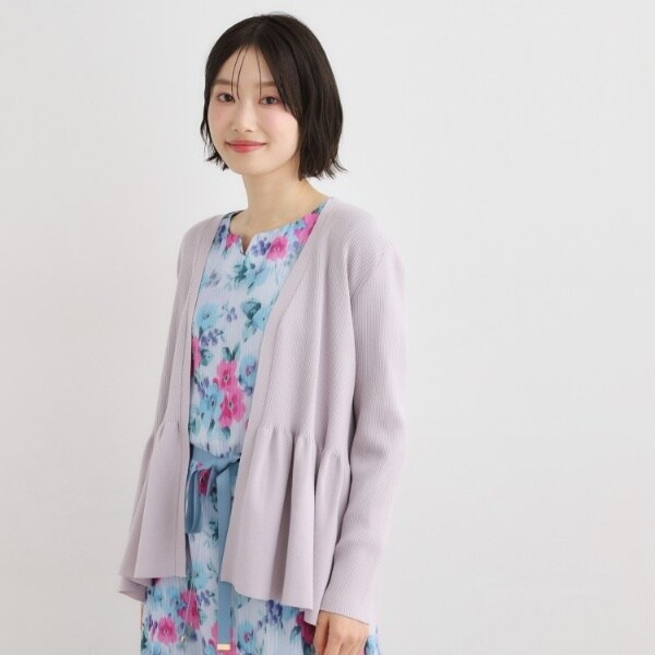 ローラ アシュレイ（LAURA ASHLEY）/【人気デザイン！シルク混／洗える】フリルカーディガン