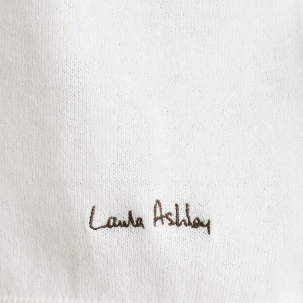 ローラ アシュレイ（LAURA ASHLEY）/【人気デザイン！日本製／ロゴ刺繍入り／ワンマイルウエア】コットン プルオーバーニット_6