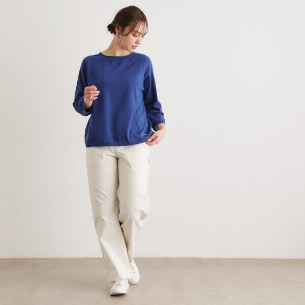 ローラ アシュレイ（LAURA ASHLEY）/【人気デザイン！日本製／ロゴ刺繍入り／ワンマイルウエア】コットン プルオーバーニット_13