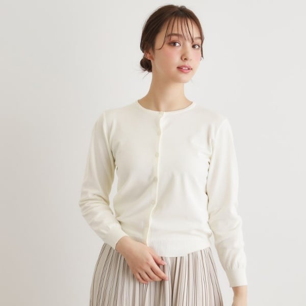 ローラ アシュレイ（LAURA ASHLEY）/【洗える／同素材アイテムあり】ソフトタッチ ニットカーディガン