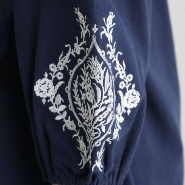 ローラ アシュレイ（LAURA ASHLEY）/【コットン100％／7分袖／4colors】フォスコット ダマスク柄 刺繍ブラウス_19
