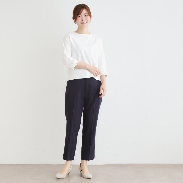 ローラ アシュレイ（LAURA ASHLEY）/【7分袖／コットン100％／見返し刺繍入り／5colors】ハービー フィールド柄プルオーバー