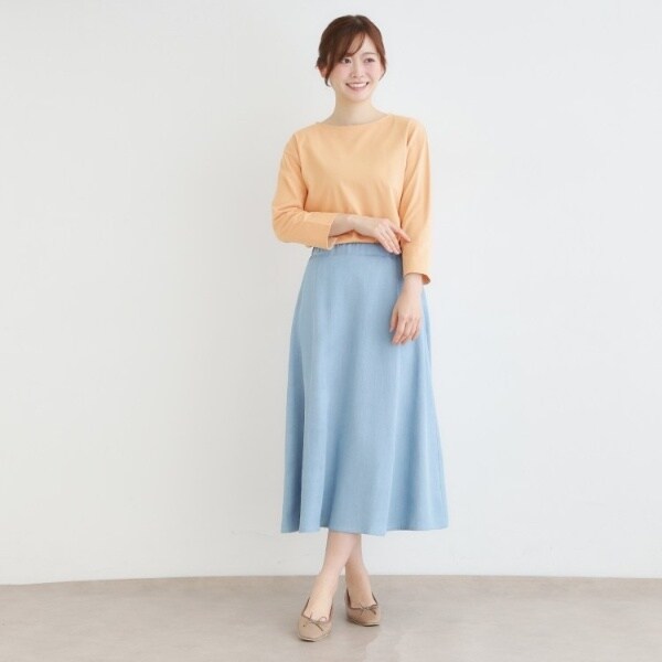 ローラ アシュレイ（LAURA ASHLEY）/【7分袖／コットン100％／見返し刺繍入り／5colors】ハービー フィールド柄プルオーバー