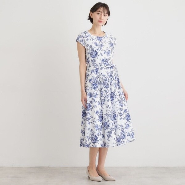 ローラ アシュレイ（LAURA ASHLEY）/【洗える／コットン100％／3colors／同柄アイテムあり】ウォールド ガーデン柄ワンピース