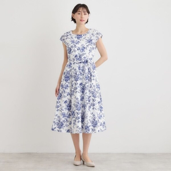 ローラ アシュレイ（LAURA ASHLEY）/【洗える／コットン100％／3colors／同柄アイテムあり】ウォールド ガーデン柄ワンピース
