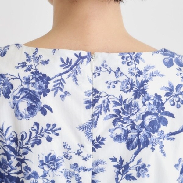 ローラ アシュレイ（LAURA ASHLEY）/【洗える／コットン100％／3colors／同柄アイテムあり】ウォールド ガーデン柄ワンピース