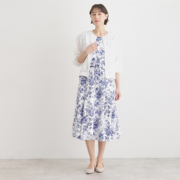 ローラ アシュレイ（LAURA ASHLEY）/【洗える／プラケット刺繍入り／羽織に使える】シアーブルゾン_3