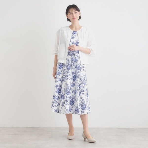 ローラ アシュレイ（LAURA ASHLEY）/【洗える／プラケット刺繍入り／羽織に使える】シアーブルゾン_4