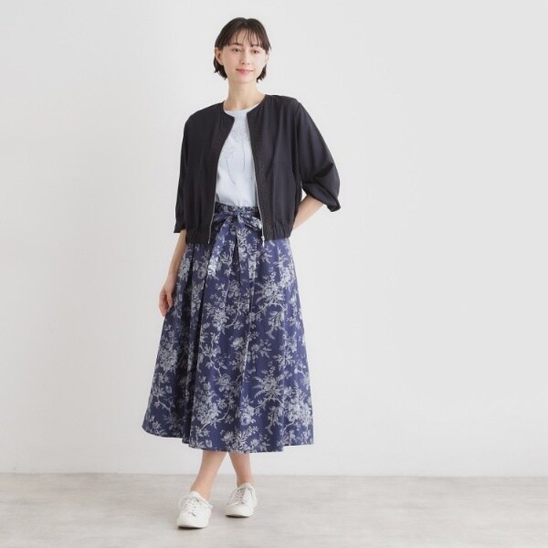ローラ アシュレイ（LAURA ASHLEY）/【洗える／プラケット刺繍入り／羽織に使える】シアーブルゾン_7