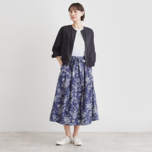 ローラ アシュレイ（LAURA ASHLEY）/【洗える／プラケット刺繍入り／羽織に使える】シアーブルゾン_8