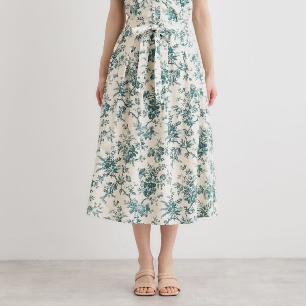 ローラ アシュレイ（LAURA ASHLEY）/【洗える／コットン100％／ウエストゴム／3colors】ウォールド ガーデン柄スカート_15