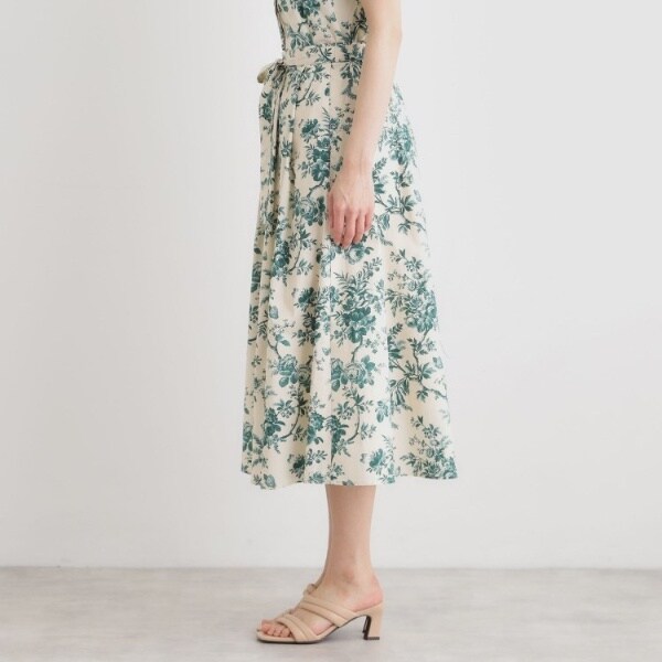 ローラ アシュレイ（LAURA ASHLEY）/【洗える／コットン100％／ウエストゴム／3colors】ウォールド ガーデン柄スカート_16