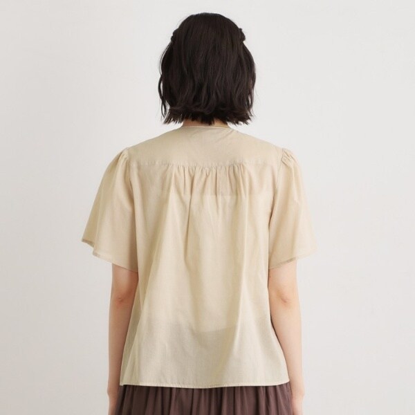ローラ アシュレイ（LAURA ASHLEY）/【洗える／コットン100％】ヨーク刺繍ブラウス_12