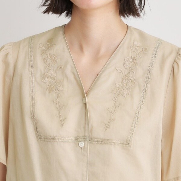 ローラ アシュレイ（LAURA ASHLEY）/【洗える／コットン100％】ヨーク刺繍ブラウス_13