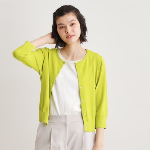 ローラ アシュレイ（LAURA ASHLEY）/【定番人気！接触冷感UVカット】クリアボタンカーディガン