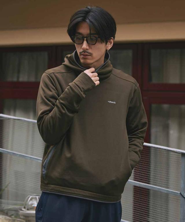 プラスフェニックス（plus phenix）/ +phenix POWER STRETCH PULL OVER HOODYプルオーバー フーディー_2