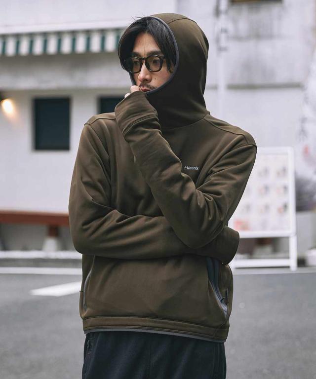 プラスフェニックス（plus phenix）/ +phenix POWER STRETCH PULL OVER HOODYプルオーバー フーディー_3