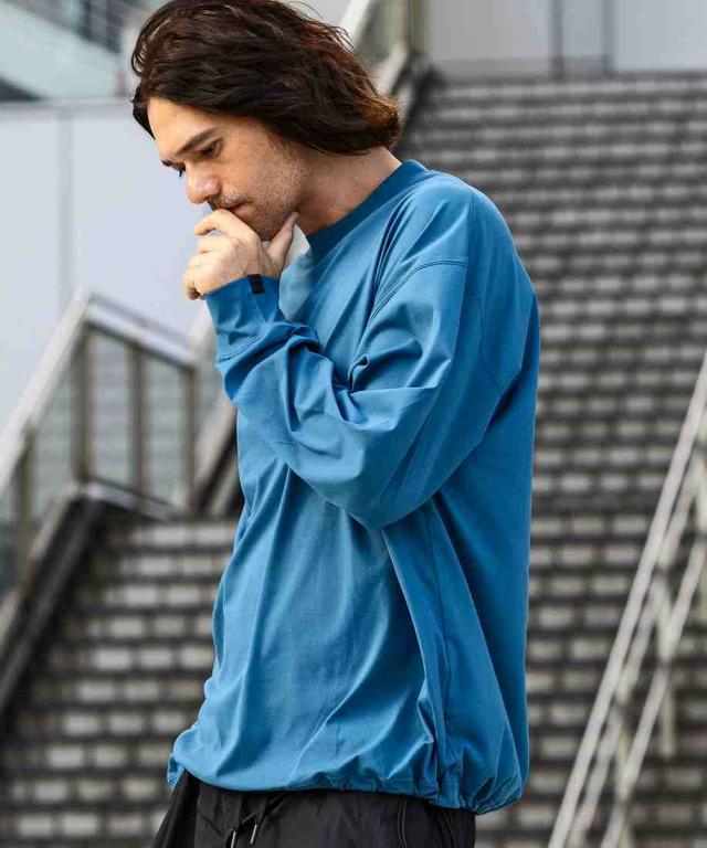 プラスフェニックス（plus phenix）/ +phenix ドライドローコードロングスリーブTシャツ(吸水速乾 / UPF50＋)_3