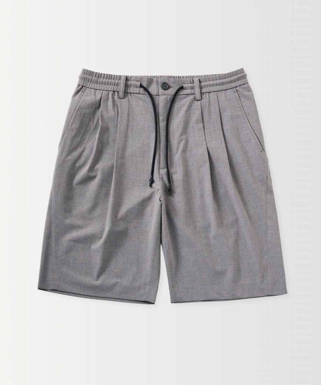 プラスフェニックス（plus phenix）/ +phenix 2−TUCK HALF SLACKS / ツータック ハーフスラックス